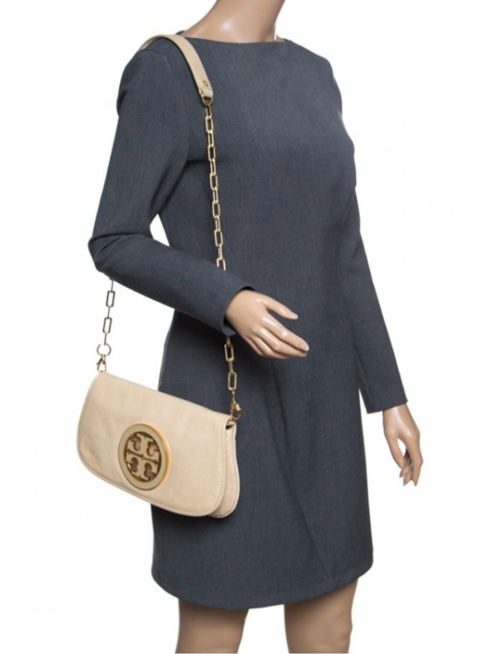 Tory Burch Amanda Logo Clutch